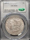 1889 S AU50 CACG Morgan
