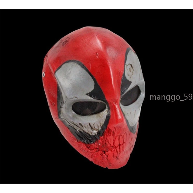 Marvel Anime Deadpool Cosplay Resin Mask Visor Halloween Party Prop Gift Toy New - Image 4 of 4
