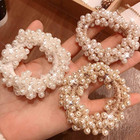 Pearl Hair Scrunchies Decorative Hair Ties Ponytail Holder Hair Accessories for