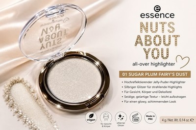 essence NUTS ABOUT YOU All-Over Highlighter 01 Sugar Plum Fairy s Dust 4 g