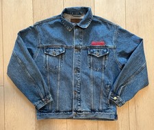 Port Authority Hombre Azul Denim Lavado Medio Toyota Coche Bordado Vaquero Chaqueta M