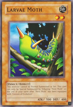 YuGiOh Larvae Moth DB1-EN144 Common Englisch NM unl.
