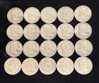 1948,1951,1952,1954,1959,1961,1962,1963 Ben Franklins 90% Silver 20 Coin Lot