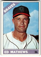 1966 Topps #200 Eddie Mathews EX HOF