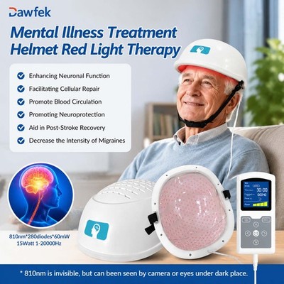 810nm PMB Neuro Brain Helmet Brain Injury Stroke Home Light Cap 25%-100% 4 Level