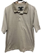 NIKE GOLF Polo Shirt Men Size Medium. Swoosh  Clubs Embroidered Logo. EUC