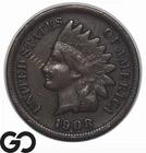 1908-S Indian Head Cent Penny, Key San Francisco Issue