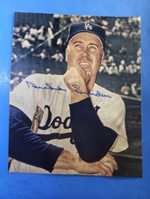 Signed Duke Snider Autograph 8X10 Magazine Page 