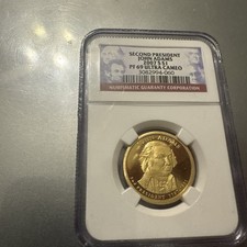 2007 S Second President John Adams Presidential $1 NGC PF 69 Ultra Cameo