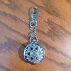 NEW WORKING POCKET WATCH SILVERTONE STAINLESS-STEEL BACK JAPAN MOVEMENT FOB — photo 3