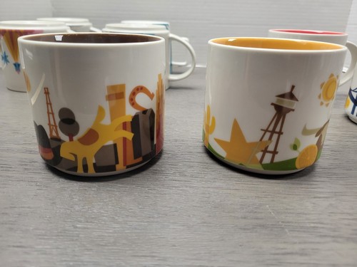 Starbucks You Are Here Mug Collection Lot Of 7 - Picture 19 of 24