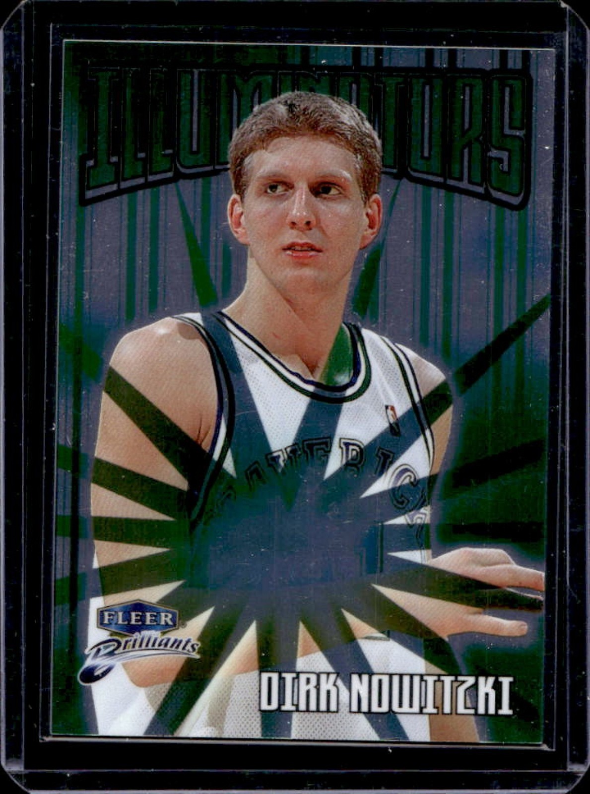 1998-99 Fleer Brilliants Dirk Nowitzki Illuminators Rookie RC #9 I Mavericks