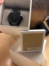Michael Kors mk-8672 watch Men's Black Wristwatch w/ Box Manual
