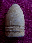 EXCAVATED NICE CONFEDERATE .69 CALIBER BELGIAN BULLET (SHILOH)
