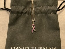david yurman small breast cancer ribbon charm pink