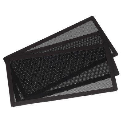 3PCS PC Dust Filter 240x120mm Magnetic Frame PVC Computer Cooler Mesh Black