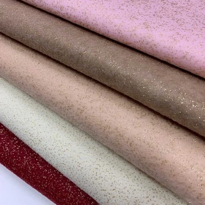 TOMASELLI TESSUTI Tessuto Pannolenci Glitter Oro 20 Cm 4010