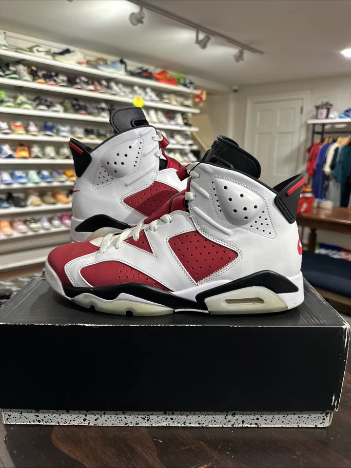 Talla 10 - Jordan 6 Retro OG Mid Carmine *USADO* Foto 3 de 4