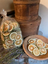 Primitive Dried Orange/Lime Sliced Bowl Fillers Set of 20 or 50