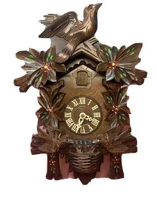 German Black Forest Wood Cuckoo Clock Made In Germany Vintage | eBay
