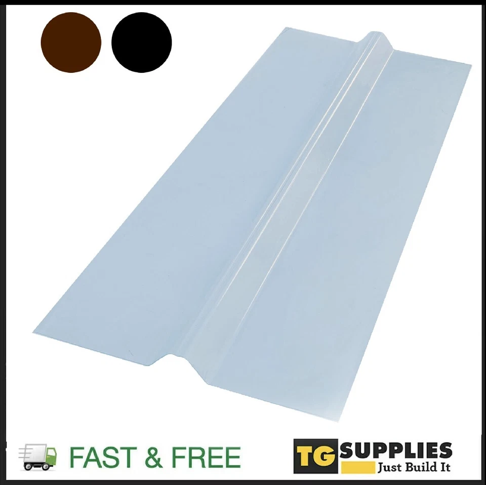 TG SUPPLIES Heavy Duty Universal PVC Roof Ridge Cap UniRidge® | Universal Roofing Verge