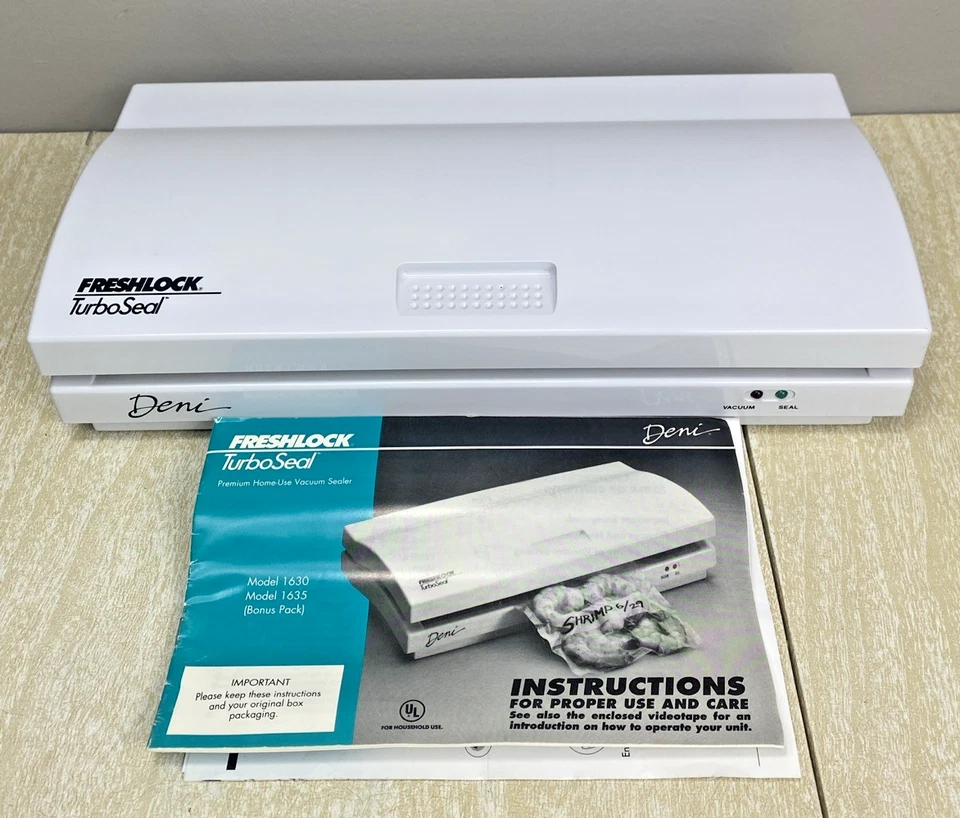 Deni Freshlock Turboseal модель 1635 со стартером рулоном и руководством пользователя - Изображение 2 из 4