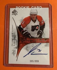 😎 JVR Future Watch Auto #206 James Van Riemsdyk /999 RC 2009-10 SP Authentic 😀
