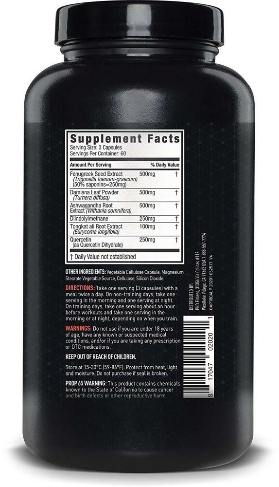 JYM Testosterone Booster Ashwagandha, Fenugreek, Damiana