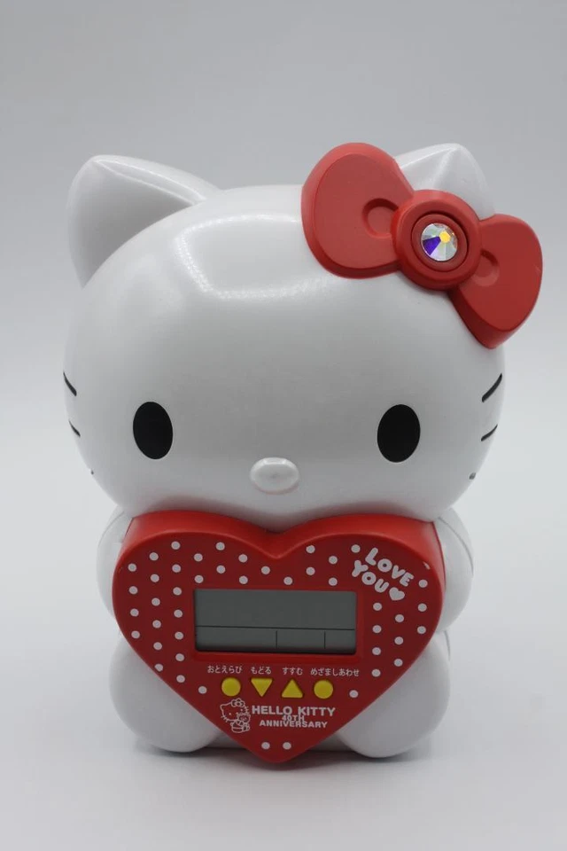 Réveil parlant Sanrio Hello Kitty 40e anniversaire limité Japon - Photo 2/4