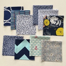 10 x 25 cm Baumwollstoff Quadrate f&uuml;r Patchwork und Basteln&nbsp;