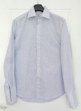 Next Men Long Sleeves Shirt Regular Fit Easy Iron UK 16'' EUR 41 cm A72 
