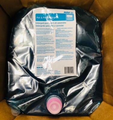 Lot of 2-2 US Gallons (7.6L) KAY Ecolab Blue Pot & Pan Detergent 1110395