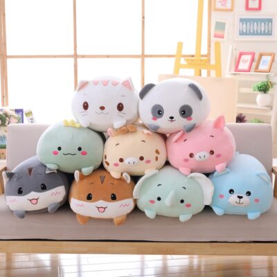 9 Styles Animal Dinosaur Pig Cat Bear Plush Toy Soft Panda Hamster Elephant Deer
