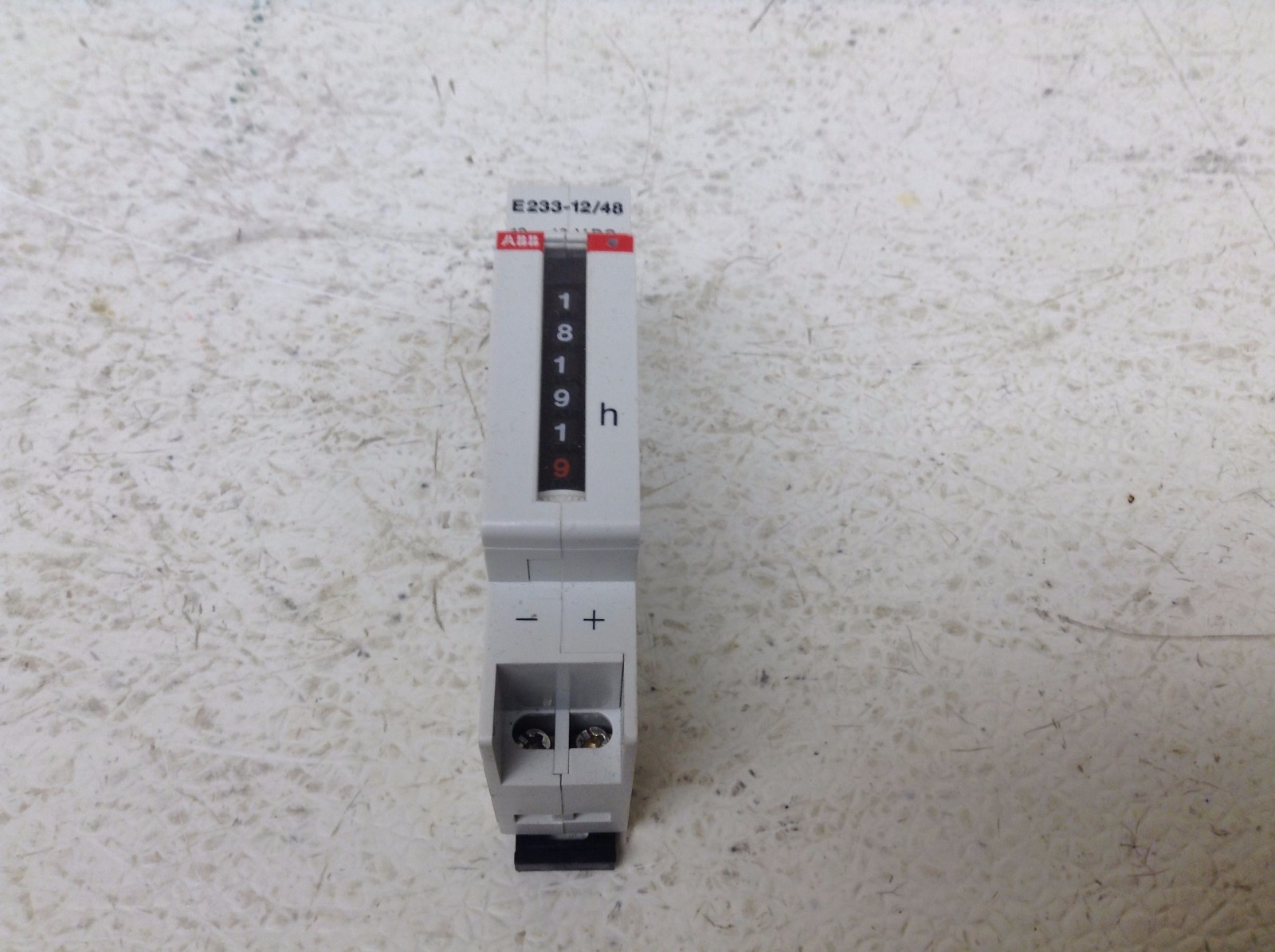 ABB E233-12/48 Operating Time Meter 12-48 VDC E2331248 (TBI)