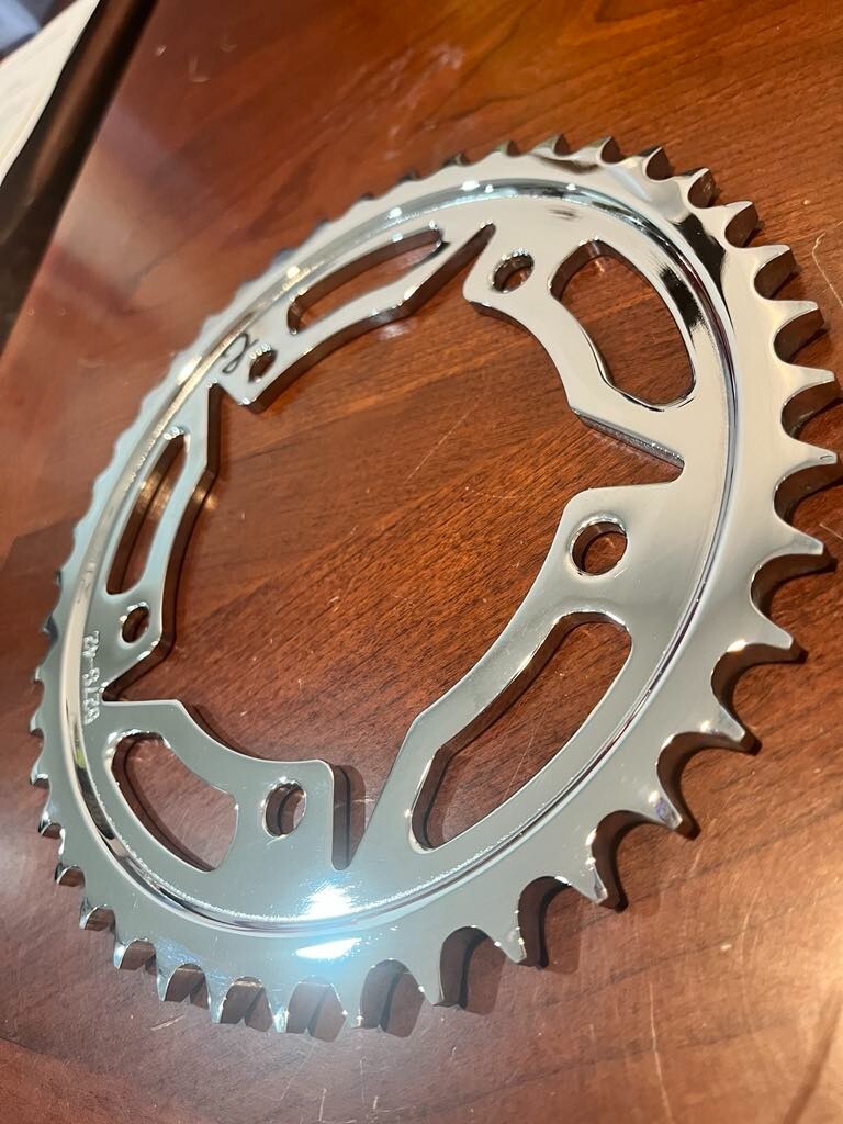 VORTEX CHROME REAR SPROCKET 527S-42T - USED CLEARANCE | eBay