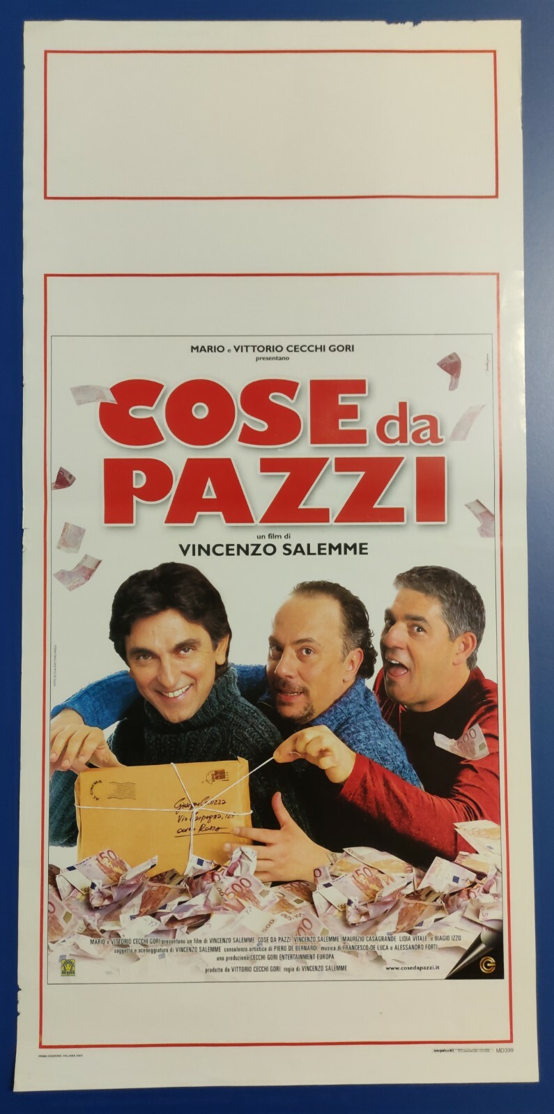 Locandina originale film Cose da pazzi (2005) - Regia di Vincenzo Salemme