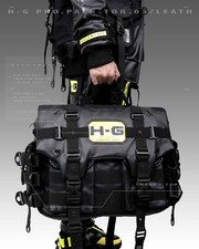 Techwear Bag Black Futuristic Messenger Crossbody H-G PRO.PACK.TOR 03/LEATHER