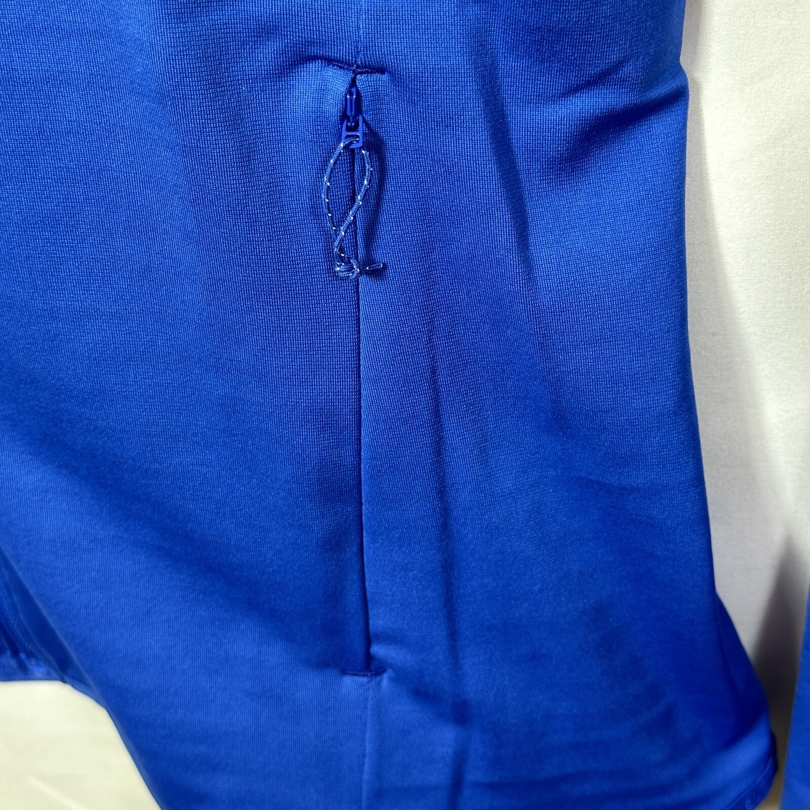 Giacca a vento Salomon donna blu manica lunga full zip leggera tasche zip