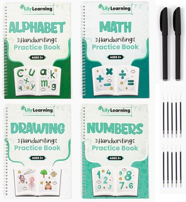 Engaging Handwriting Practice Workbook Set - Reusable for Endless Learning Fun