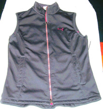 Puma Warm Cell Ladies Full Zip Vest Size XS Dark Gray