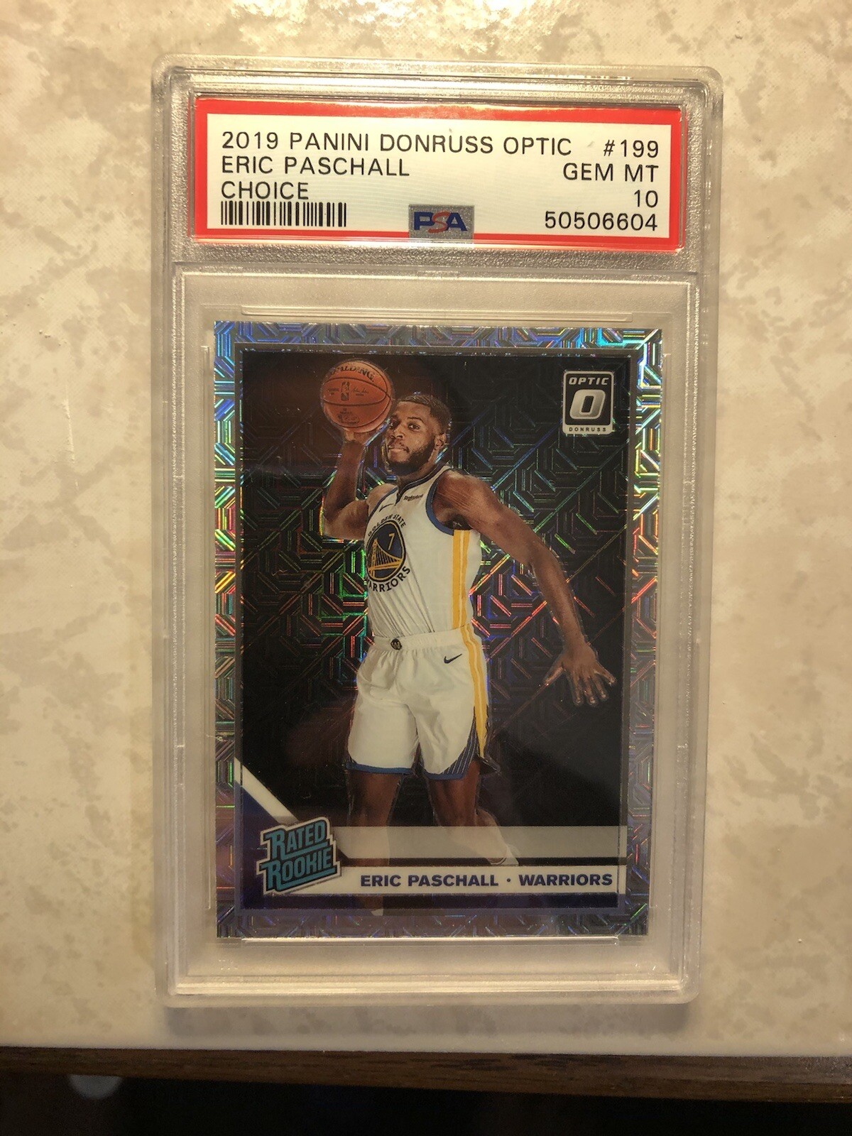 2019-20 ERIC PASCHALL DONRUSS OPTIC CHOICE RATED ROOKIE #199 PSA 10 GEM MINT