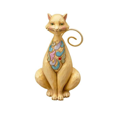 New In Box Jim Shore Heartwood Creek Mini Cat Figurine