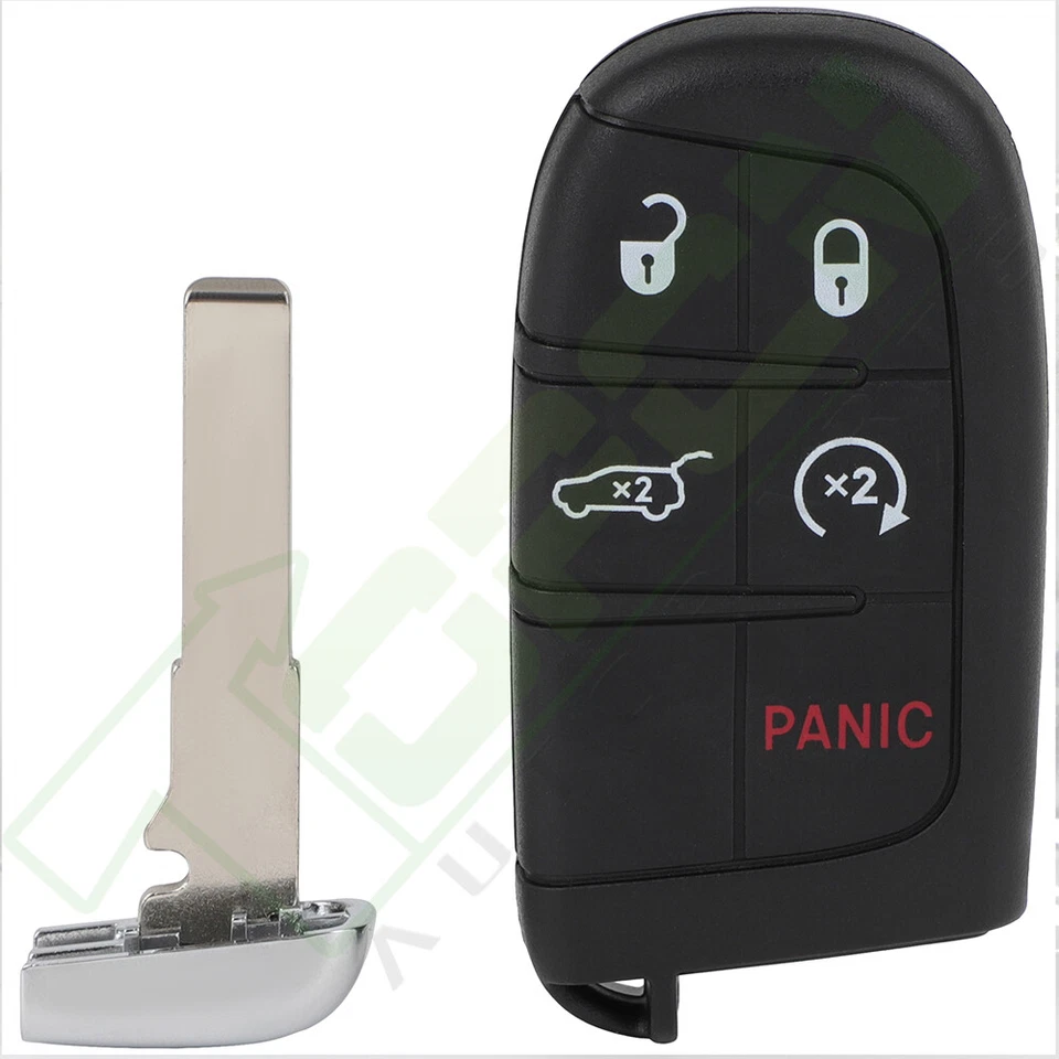 2 para Jeep Compass 2017 2018 2019 2020 entrada sin llave mando a distancia coche llavero Foto 2 de 4