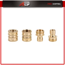 3/4" Garden Hose Quick Connect Water SOLID Brass Female Male Connector Set
