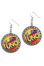 Uno Card Game earrings earring set super cute pair of earrings