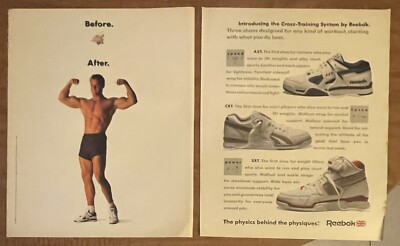 1989 Reebok Cross Training Sneakers Shoes Bodybuilder Beefcake 2