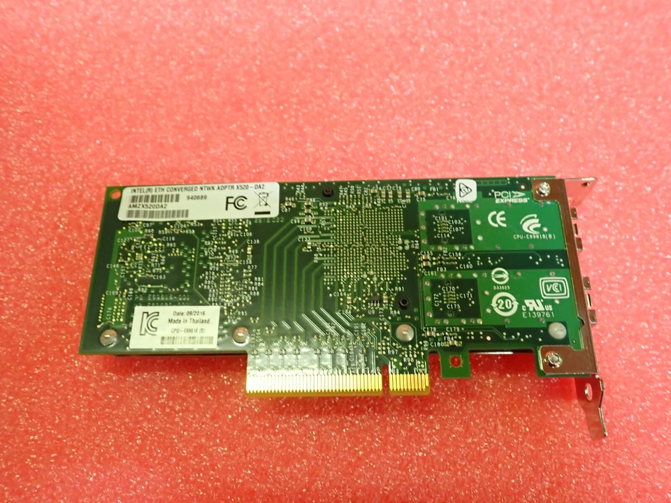 Genuine Intel X520-DA2 Dual port 10GB SFP+ PCIe Adapter with low profile bracket - Image 2 of 4