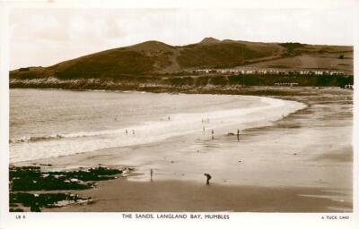 Langland Bay, Mumbles Wales View Of The Sands, Langland Bay OLD PHOTO