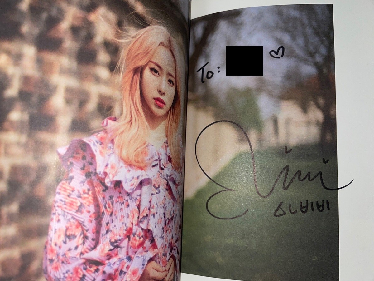 LOONA 1/3 [LOVE & EVIL] Autographed Signed Album Fansign Event | eBay