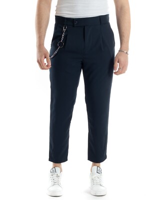 Hosen Herren Viskose Push Button Panel Länglich Capri Casual Verschiedene Farben